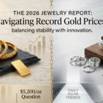 Comparison of traditional gold bangles and 2026 trending sculptural silver jewelry by Jelecon Jewel manufacturing.